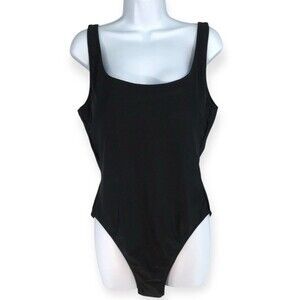 J.Crew NEW Swimsuit Women's Size 12 Classic Black One Piece Built In Bra NWT